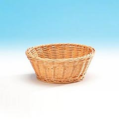 Zicco Yuvarlak Ekmek Sepeti, Plastik, 20x8 cm, Açık Renk
