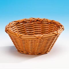 Zicco Yuvarlak Ekmek Sepeti, Plastik, 20x9 cm, Koyu Renk