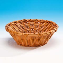 Zicco Yuvarlak Ekmek Sepeti, Plastik, 27x9 cm, Koyu Renk