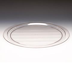 Zicco Yuvarlak Teşhir Tepsisi, Polikarbon, 50 cm, Şeffaf