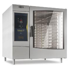 Zanussi Dijital Ekran Kombi Fırın, Boylerli, Gazlı, 10 GN 2/1