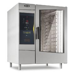 Zanussi Dijital Ekran Kombi Fırın, Boylersiz, Gazlı, 10 GN 1/1