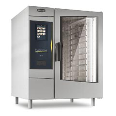 Zanussi Dokunmatik Ekran Kombi Fırın, Boylerli, Gazlı, 10 GN 1/1