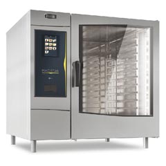 Zanussi Dokunmatik Ekran Kombi Fırın, Boylerli, Gazlı, 10 GN 2/1