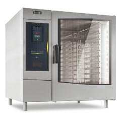 Zanussi Dokunmatik Ekran Kombi Fırın, Boylersiz, Gazlı, 10 GN 2/1