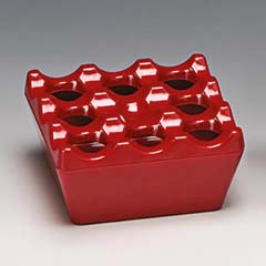 Zicco Eco Melamin Küllük, 8,5x8,5x4,5 cm, Kırmızı