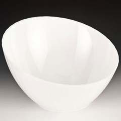 Zicco Eğimli Model Teşhir Kasesi, Polikarbon, 31,5x10x19 Cm, Beyaz