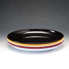 Zicco Melamin Teşhir Tabağı, Oval, 48x34x5,5 cm, Yeşil