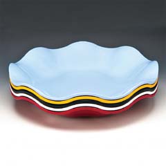 Zicco Melamin Teşhir Tabağı, Papatya Model, 45x7 Cm, Kırmızı