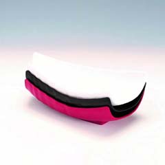 Zicco Melamin Teşhir Tabağı, Taş Model, 13x26x6,5 cm, Siyah