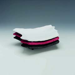 Zicco Melamin Teşhir Tabağı, Taş Model, 23,5x36,5x7 cm, Siyah