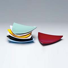 Zicco Mini Melamin Teşhir Tabağı, Üçgen, 10,5 Cm, Fıstık Yeşil