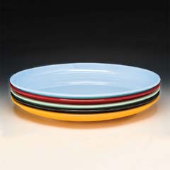 Zicco Oval Melamin Teşhir Tabağı, 55x39x6 Cm, Siyah