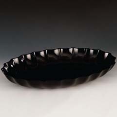 Zicco Oval Teşhir Tabağı, Polikarbon, 41,5x29,5x5,5 cm, Siyah