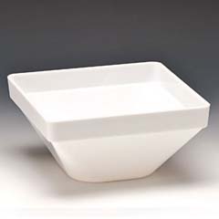 Zicco Polikarbon Kase, Kare, 22x22x11 cm, Beyaz