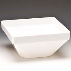 Zicco Polikarbon Kase, Kare, 26x26x12 cm, Beyaz