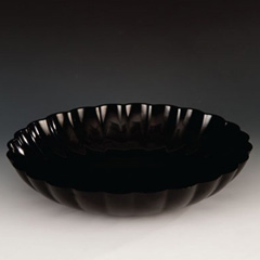 Zicco Yuvarlak Teşhir Kasesi, Polikarbon,36x7 cm, Siyah