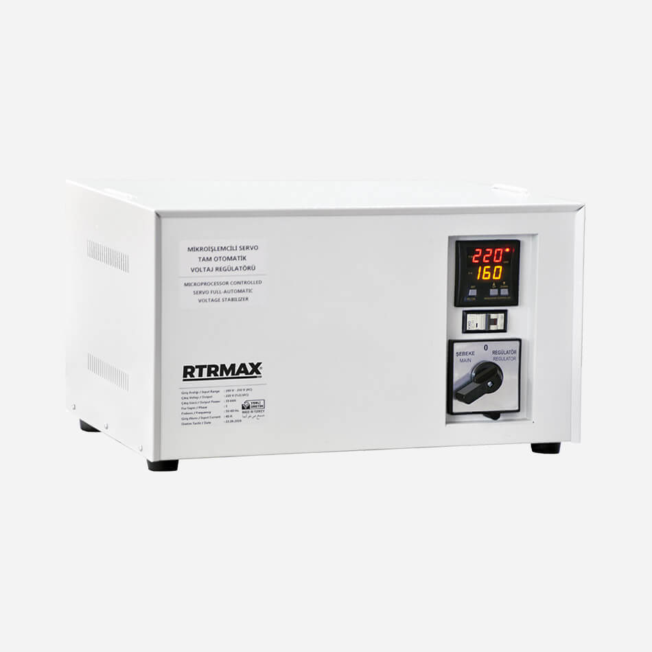 RTM5903 Servo Kontrollü Monofaze Tam Otomatik Voltaj Regülatörü