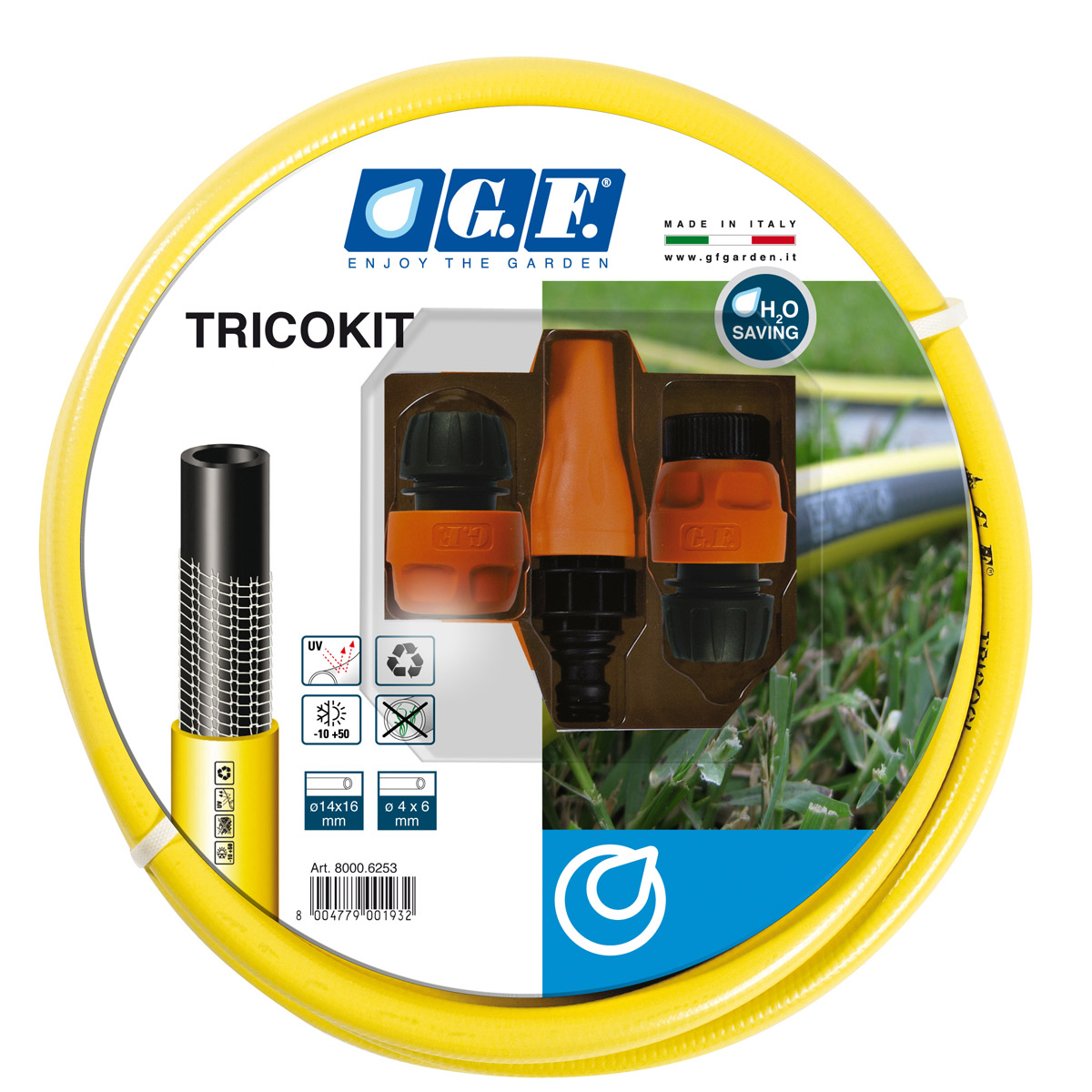 Hortum Tricogi 1/2" 25m Adaptör Kitli