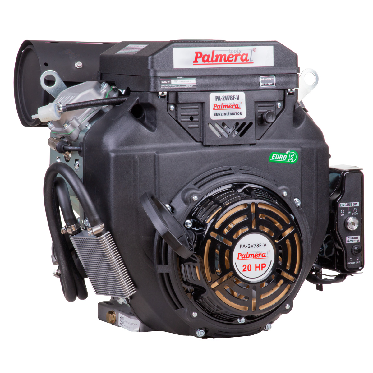 Pa-2v78f-v Benzinli Motor 20HP EUR5 Koniktip 688CC