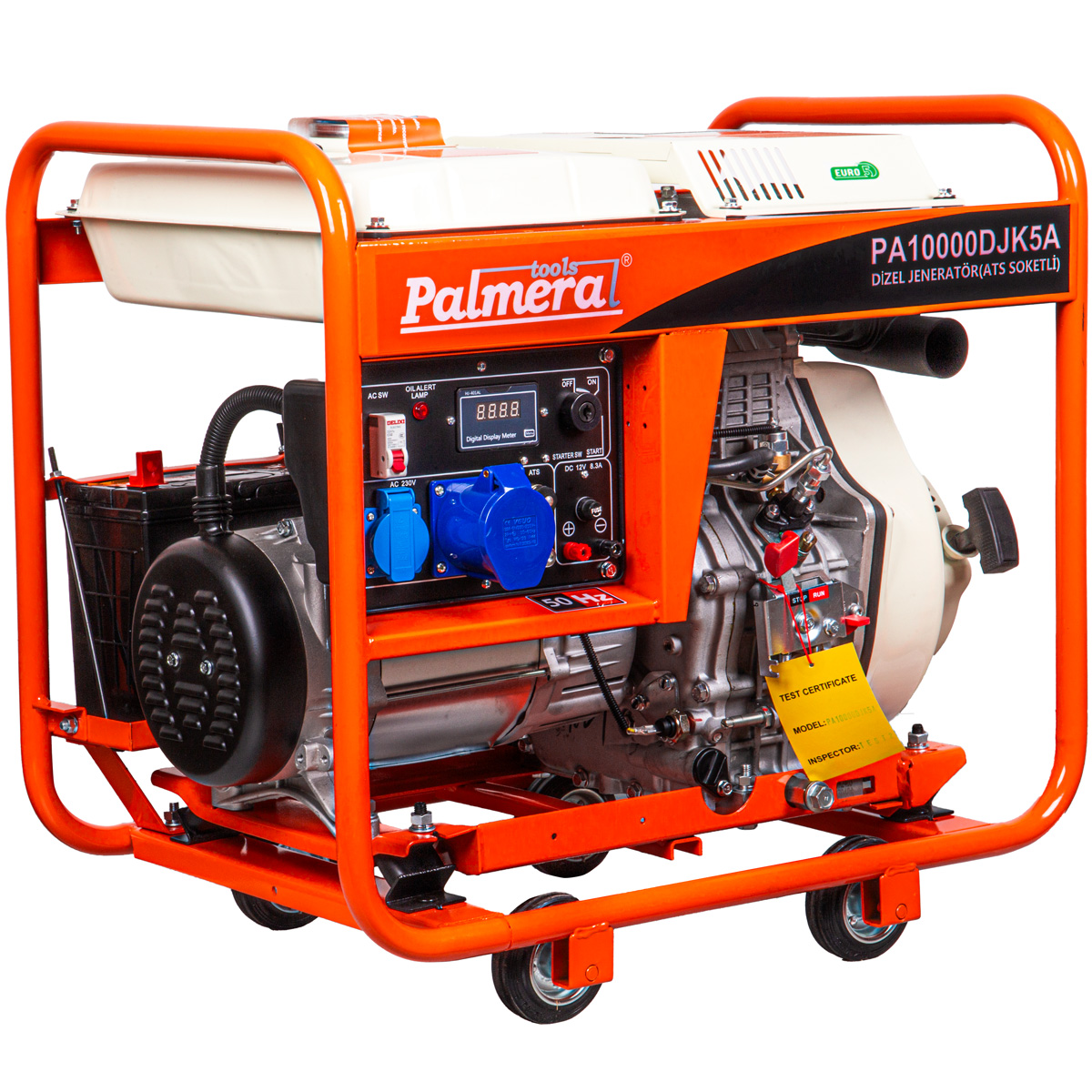 Pa10000djk5a EUR5 Jeneratör 9,3 Kva Dizel Marşlı Ats Uyumlu