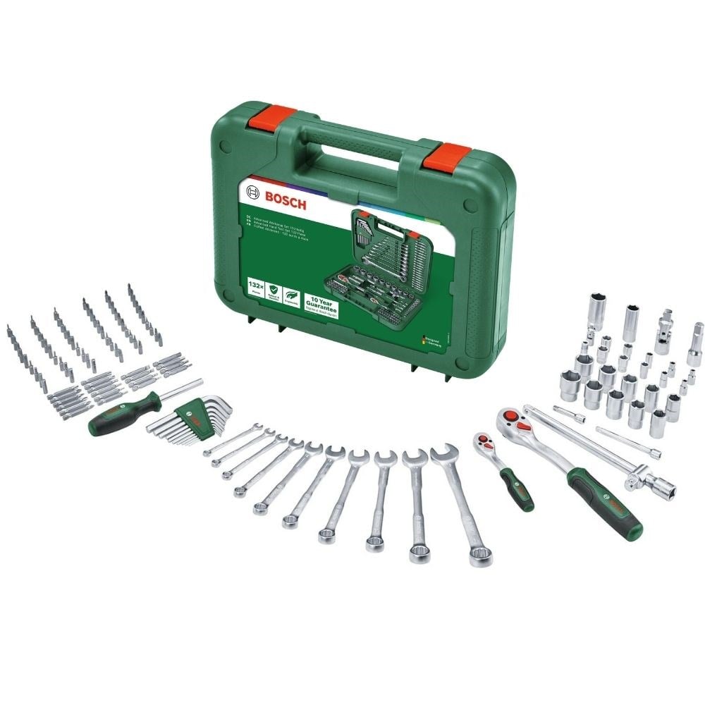 BOSCH 1600A02Z9B Dolu Takım Çantası - El Aleti Seti Profesyonel 132 Parça