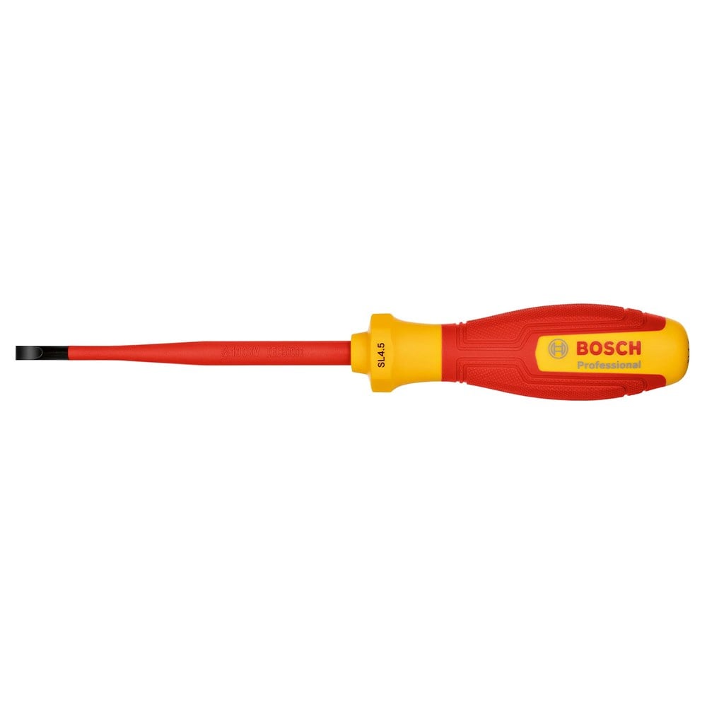 BOSCH Düz Uçlu Tornavida Izoleli PRO VDE 4.5 x 100 mm