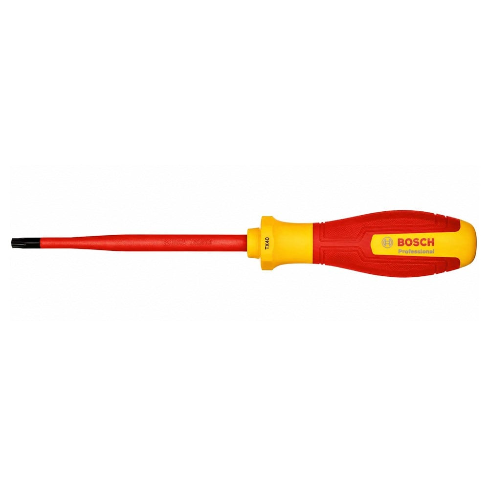 BOSCH T40 Torx Uçlu Tornavida Izoleli PRO VDE 125 mm