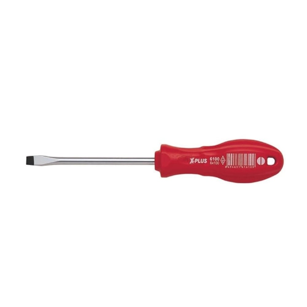 CER-PA NORM Düz Uçlu Tornavida X-Plus Kırmızı 3 x 80 mm