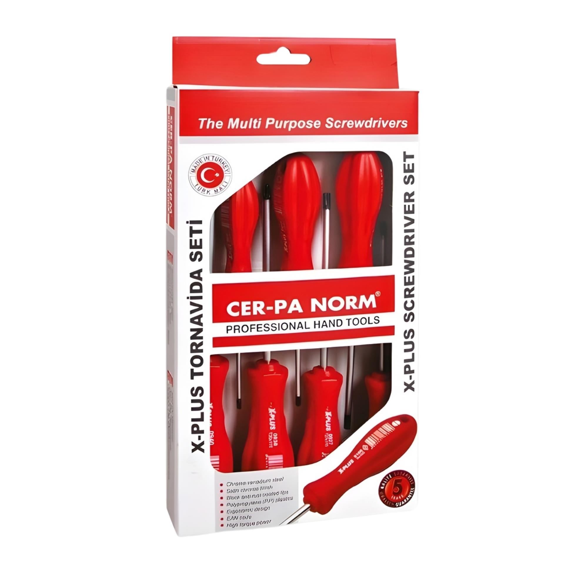 CER-PA NORM Elektronikci Tornavida Takımı X-Plus 7 Parça