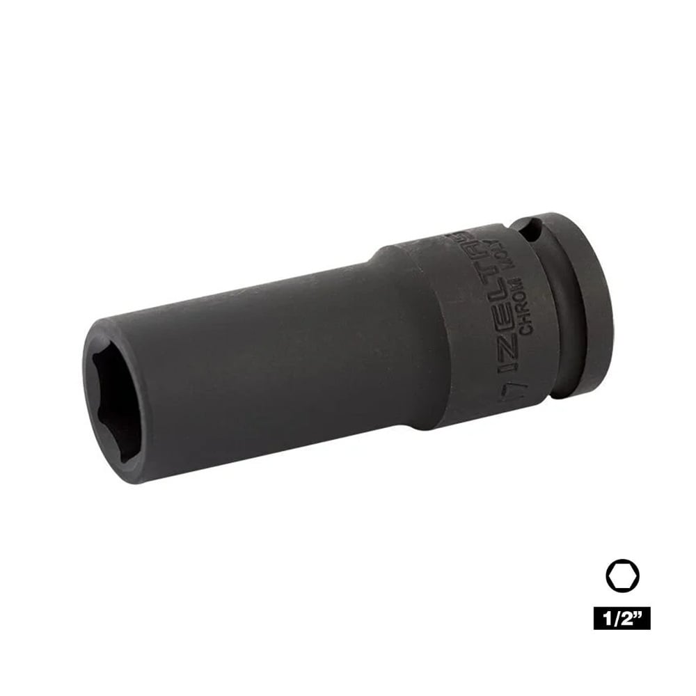 IZELTAS 1/2 Altı Köşe Havalı Derin Lokma 30 mm