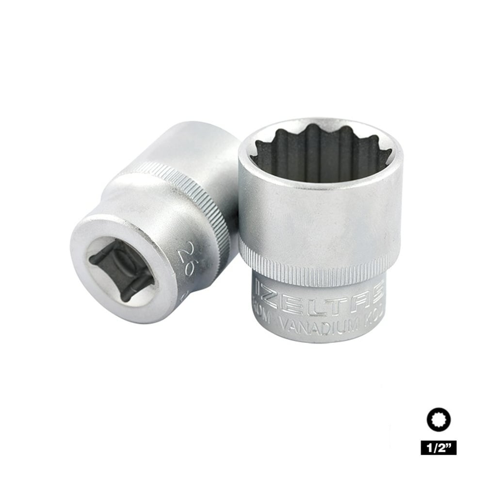 IZELTAS 1/2 On İki Köşe Yıldız Lokma 22 mm
