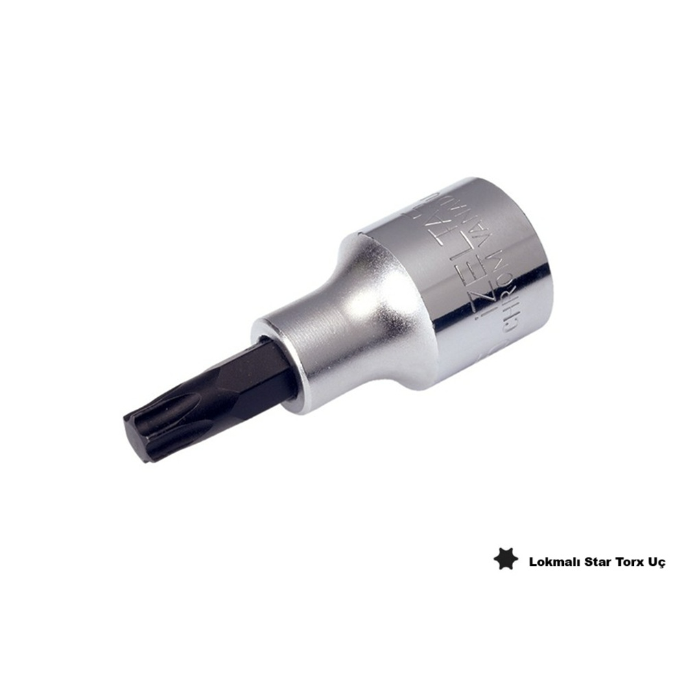 IZELTAS 1/2 T20 Lokmalı Torx Uç Kısa