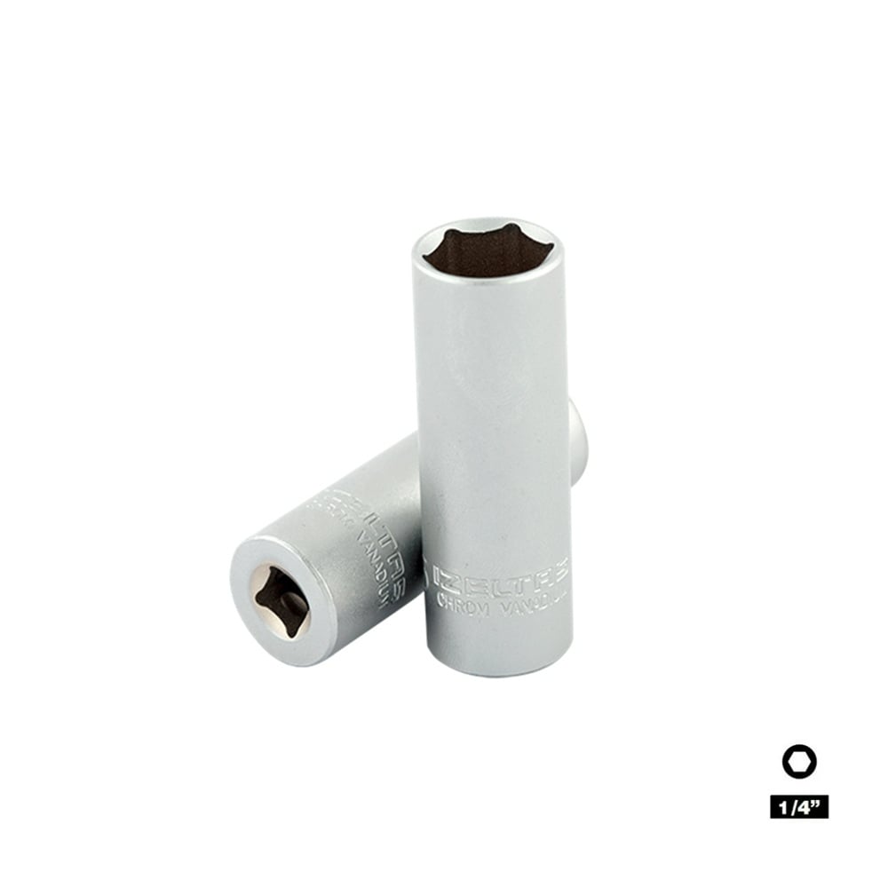 IZELTAS 1/4 Altı Köşe Derin Lokma 13 mm