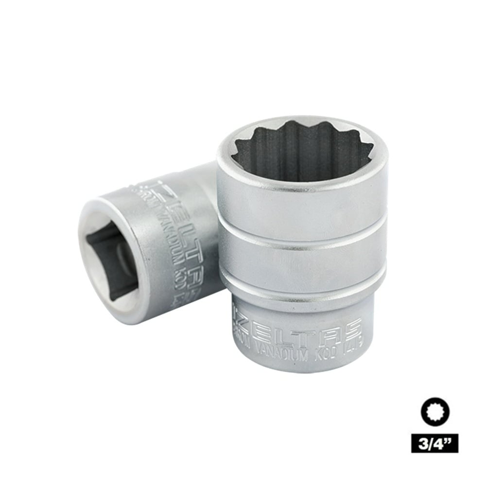 IZELTAS 3/4 On İki Köşe Yıldız Lokma 36 mm