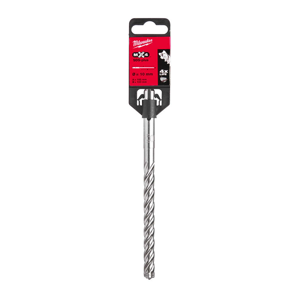 MILWAUKEE SDS-PLUS MX4 Elmaslı Matkap Ucu 10 x 160 mm