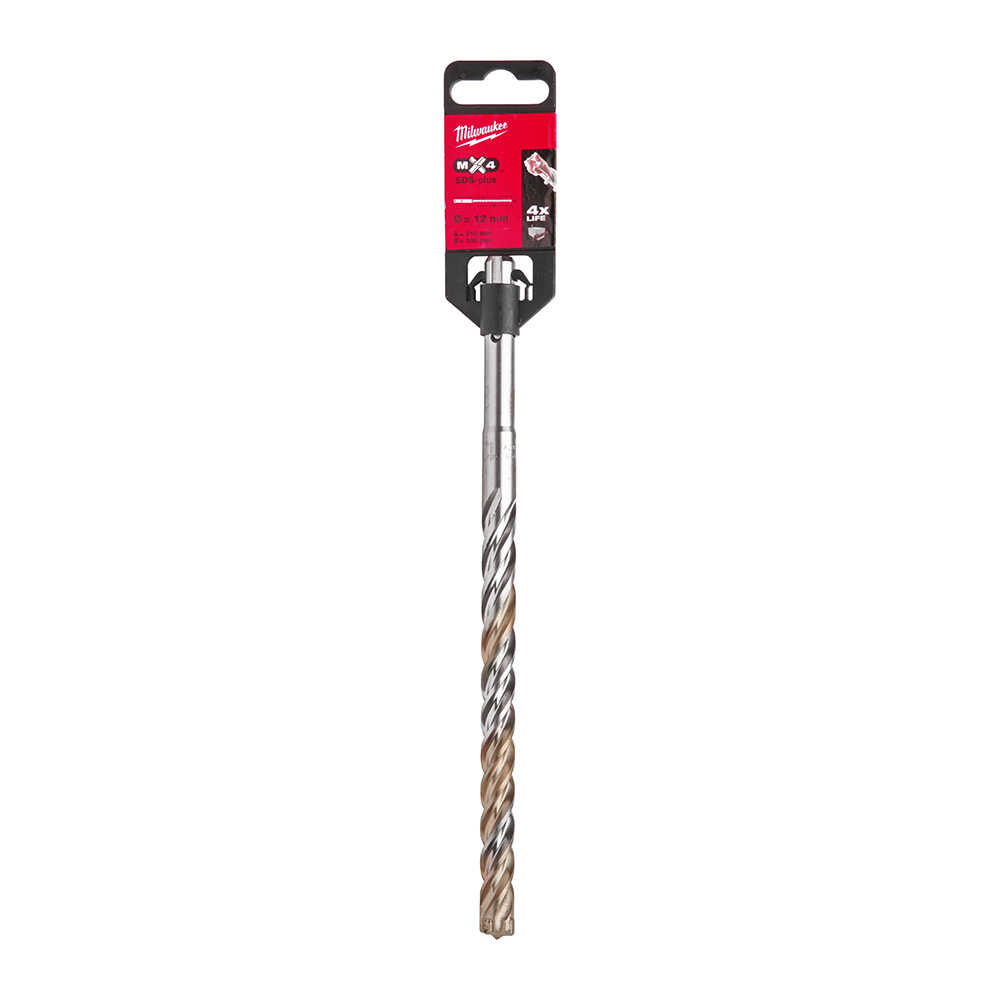 MILWAUKEE SDS-PLUS MX4 Elmaslı Matkap Ucu 12 x 210 mm