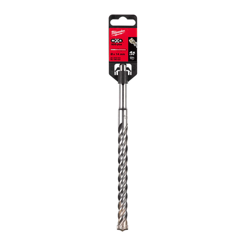 MILWAUKEE SDS-PLUS MX4 Elmaslı Matkap Ucu 14 x 210 mm