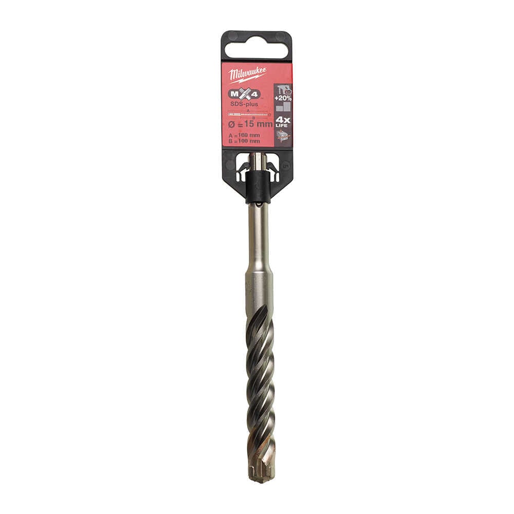 MILWAUKEE SDS-PLUS MX4 Elmaslı Matkap Ucu 15 x 160 mm