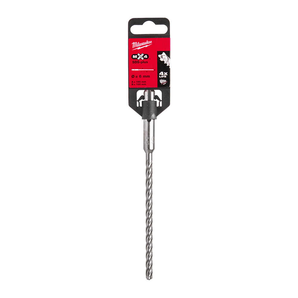 MILWAUKEE SDS-PLUS MX4 Elmaslı Matkap Ucu 6 x 165 mm
