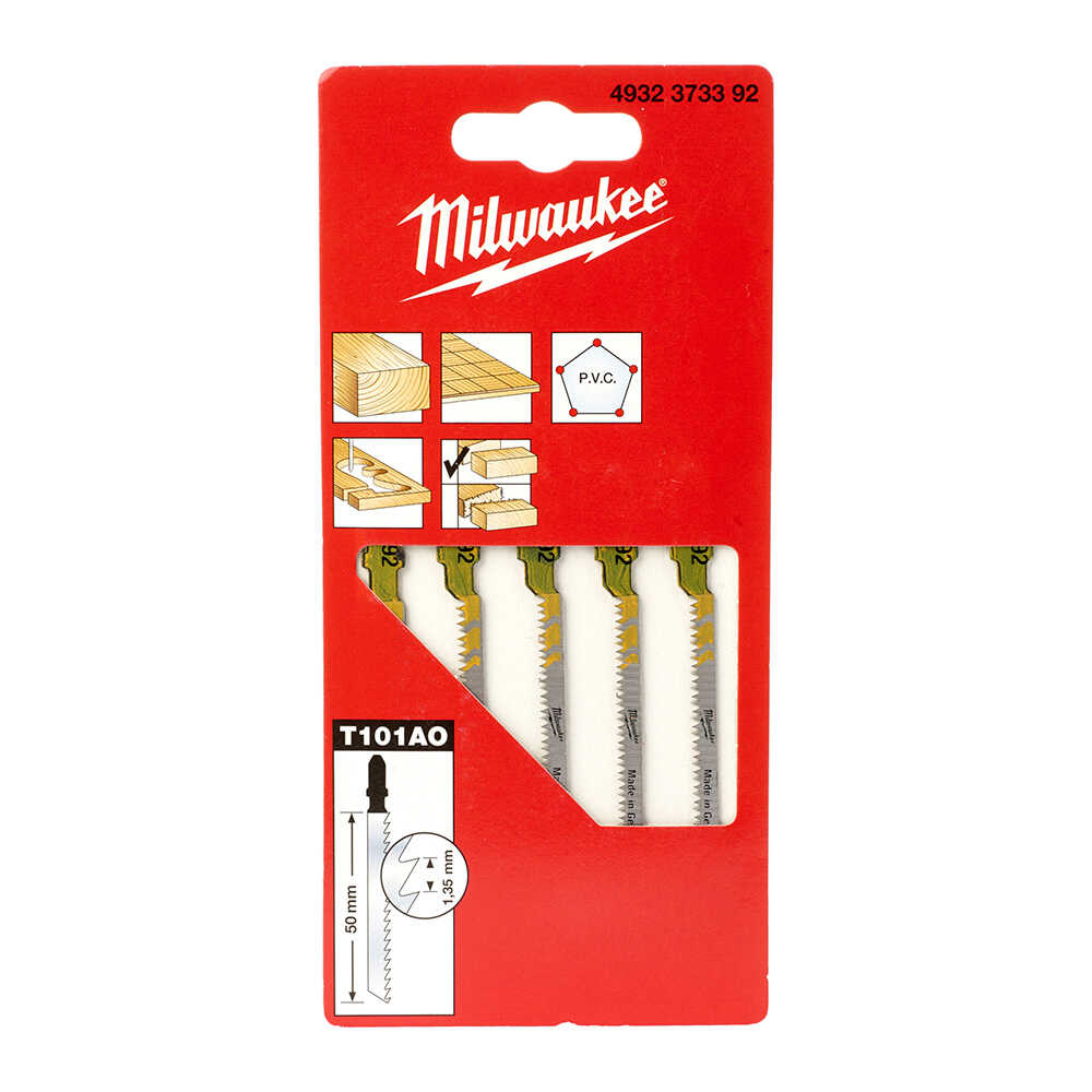 MILWAUKEE T101AO Dekupaj Bıçağı Parke Laminat HCS 50 mm 5 Adet