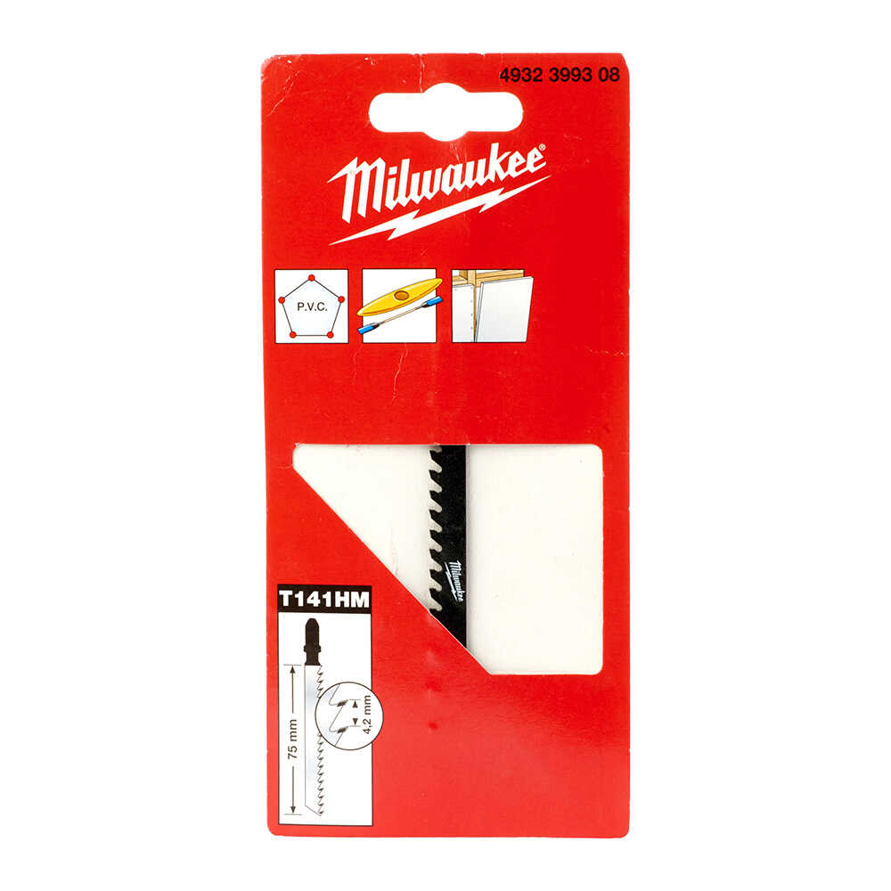 MILWAUKEE T141HM Dekupaj Bıçağı Pvc ve Fiberglass 75 mm