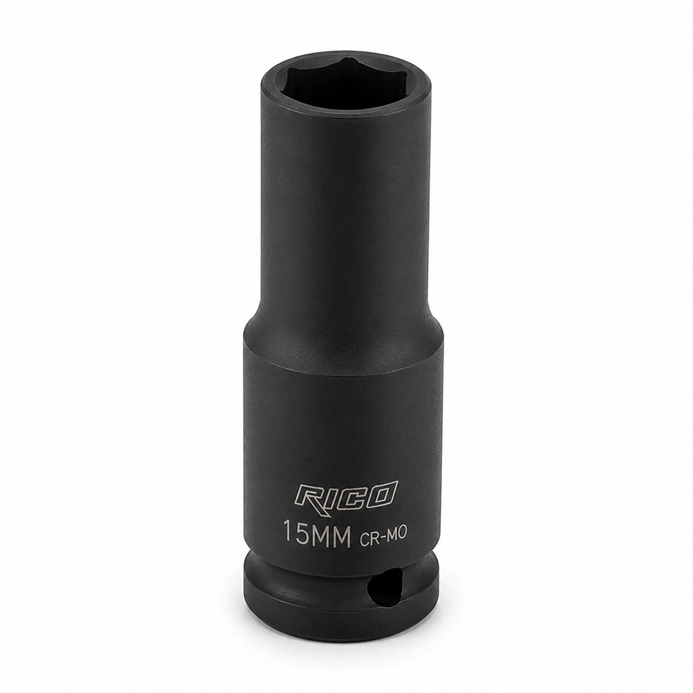 RICO 1/2 Altı Köşe Havalı Derin Lokma 15 mm