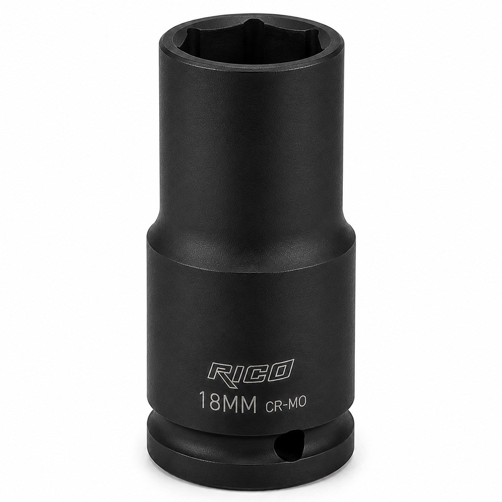 RICO 1/2 Altı Köşe Havalı Derin Lokma 18 mm