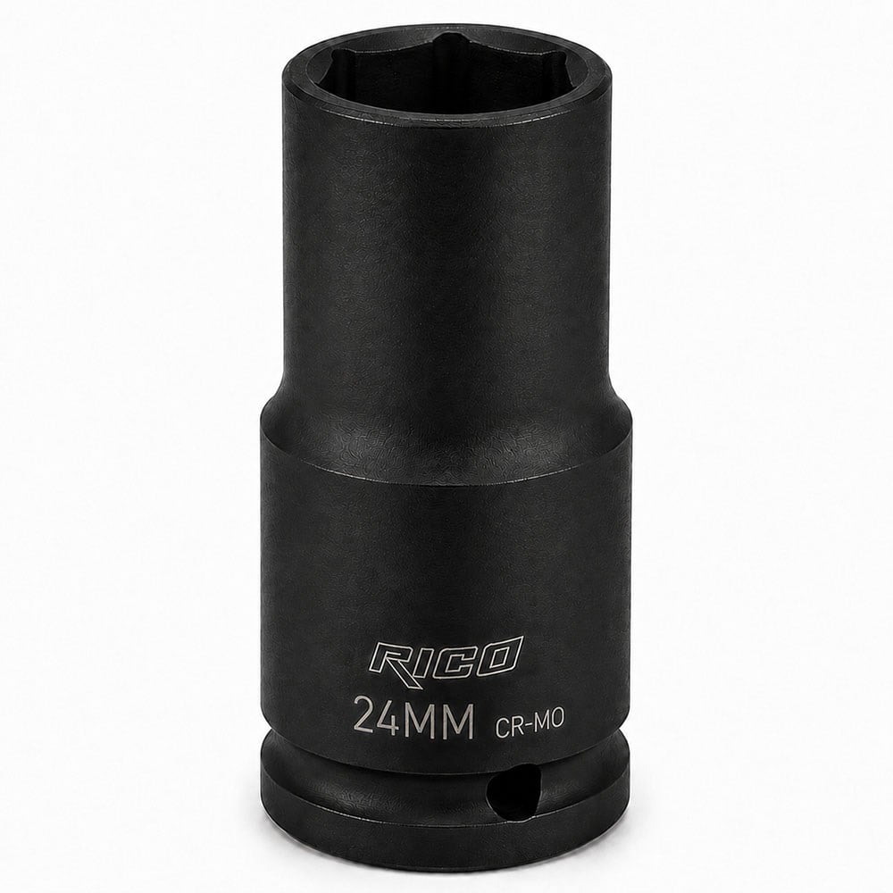 RICO 1/2 Altı Köşe Havalı Derin Lokma 24 mm