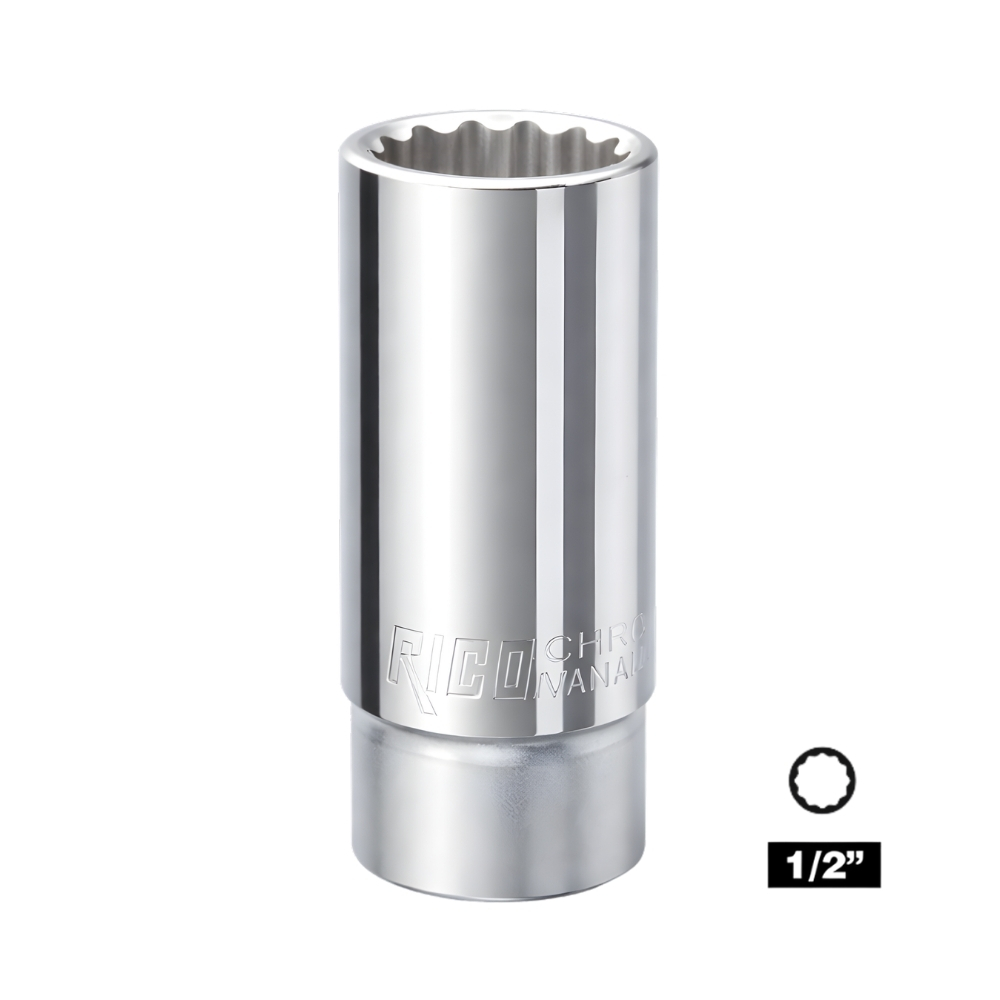 RICO 1/2 On İki Köşe Yıldız Derin Lokma 13 mm