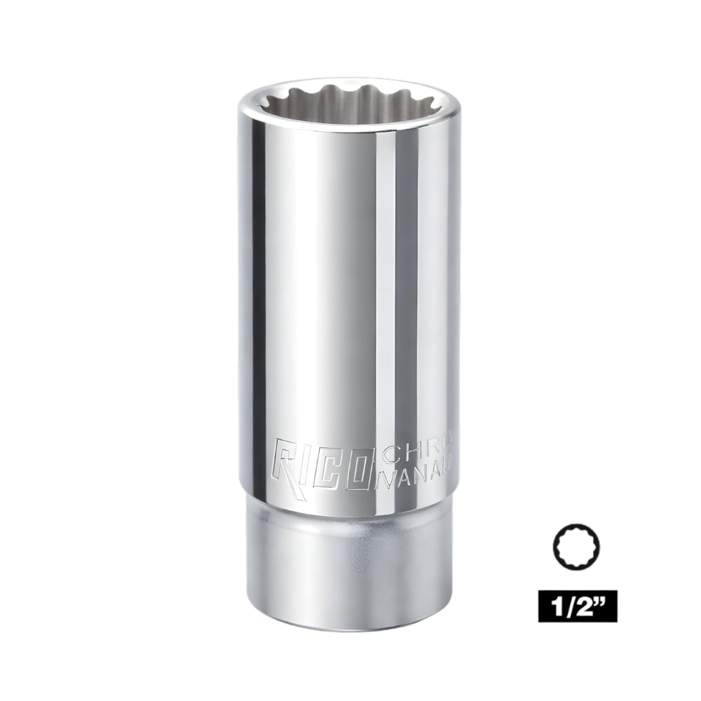 RICO 1/2 On İki Köşe Yıldız Derin Lokma 21 mm