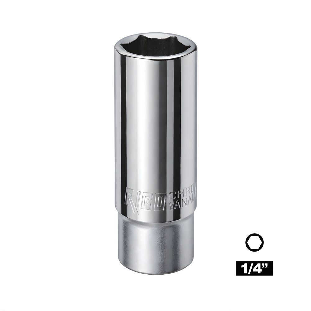 RICO 1/4 Altı Köşe Derin Lokma 10 mm