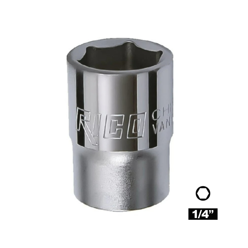 RICO 1/4 Altı Köşe Lokma 14 mm