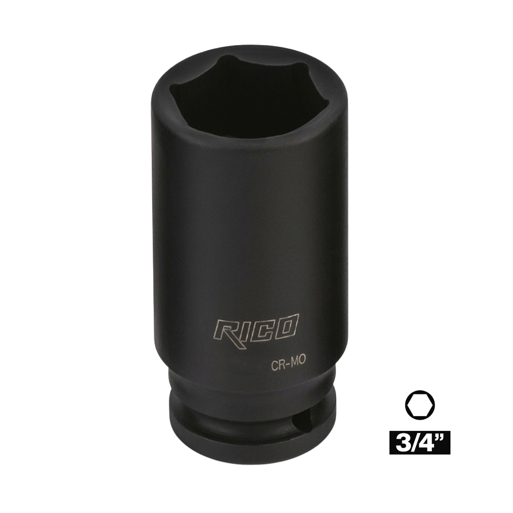 RICO 3/4 Altı Köşe Havalı Derin Lokma 30 mm